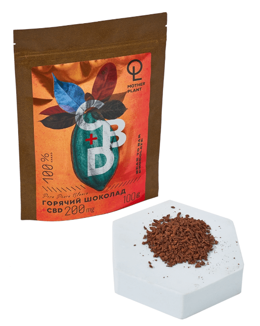 Купить Горячий шоколад (100% какао, CBD 200мг), MotherPlant, 100гр