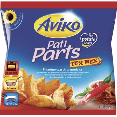 Купить ДОЛЬКИ КАРТОФЕЛЬНЫЕ AVIKO В КОЖУРЕ СО СПЕЦИЯМИ 600Г. доставка продуктов тюмень . доставка продуктов в тюмени . доставка фруктов тюмень . достав