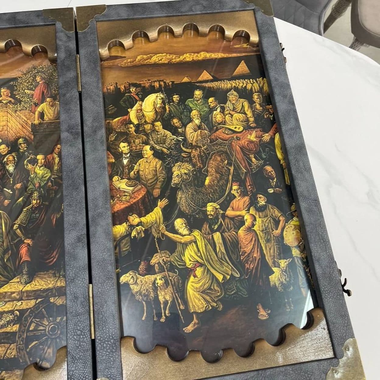 Купить Нарды со стеклом « Картина»