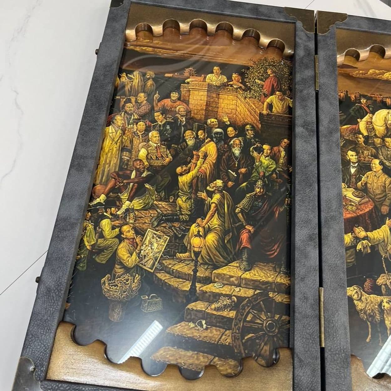 Купить Нарды со стеклом « Картина»