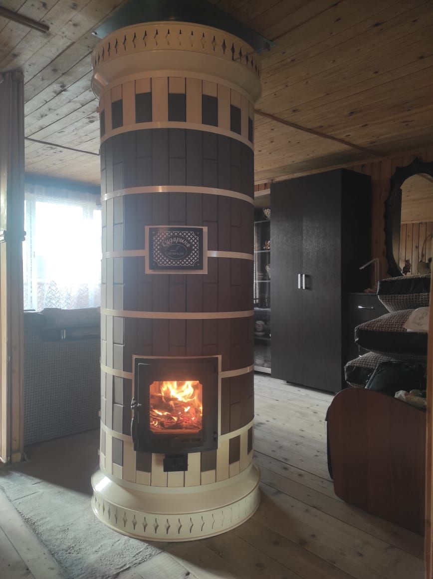 Купить Печь отопительная "СУДАРЫНЯ" в кирпичной облицовке Керма-Лето