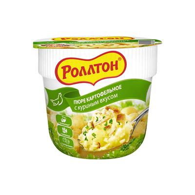 Купить ПЮРЕ КАРТОФЕЛЬНОЕ РОЛЛТОН С КУРИЦЕЙ 40 Г. доставка продуктов Тюмень . доставка продуктов в Тюмени . доставка фруктов Тюмень . доставка фруктов 