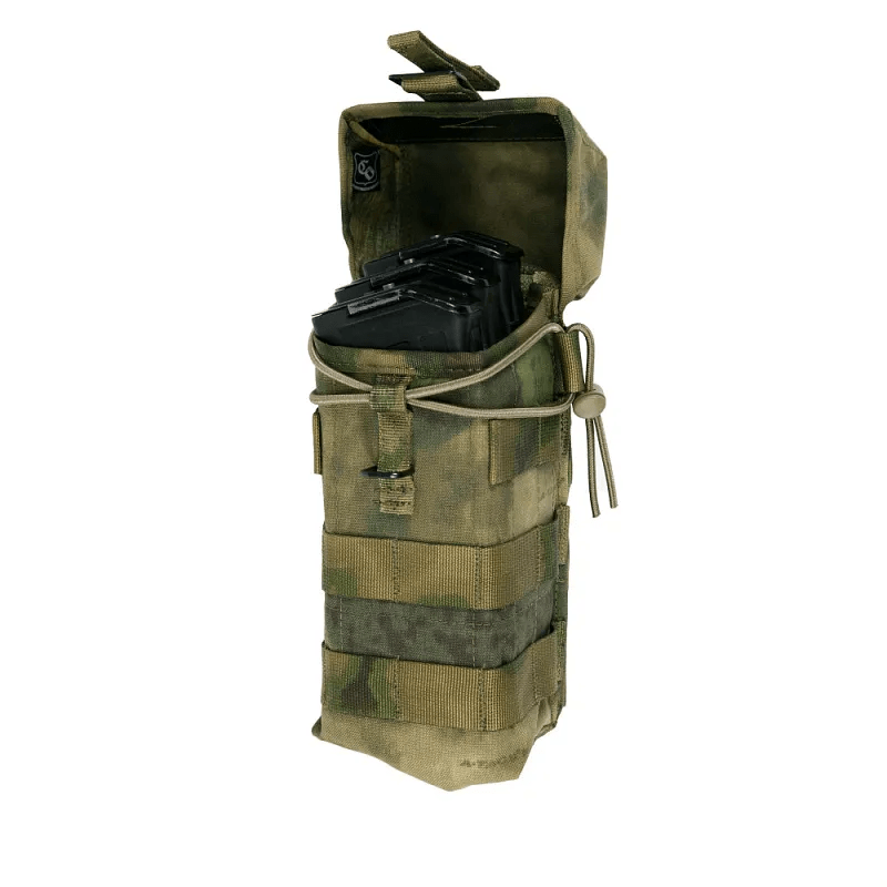 Купить Подсумок АК2 MOLLE ССО с бесшумной застёжкой и утяжкой мох
