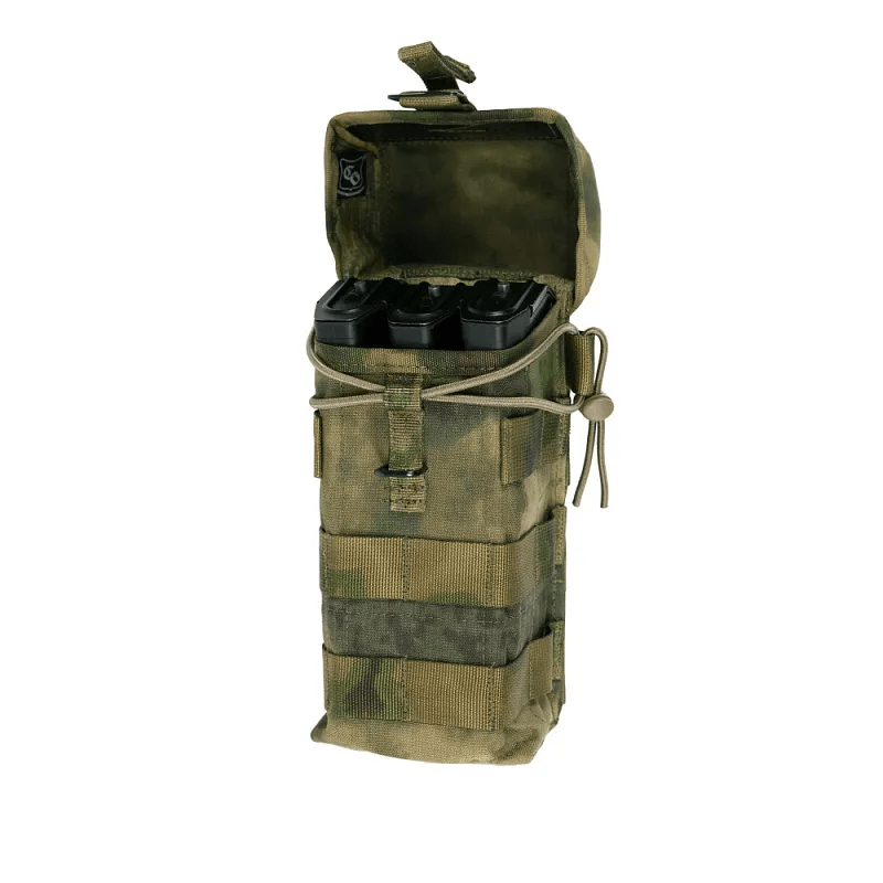 Купить Подсумок АК2 MOLLE ССО с бесшумной застёжкой и утяжкой мох