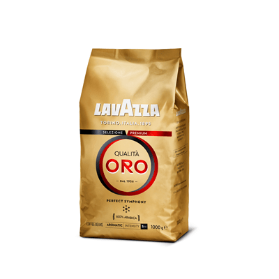 Купить КОФЕ В ЗЕРНАХ LAVAZZA НАТУРАЛЬНЫЙ ЖАРЕНЫЙ QUALITA ORO 1 КГ. доставка продуктов Тюмень . доставка продуктов в Тюмени . доставка фруктов Тюмень .
