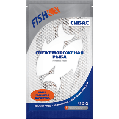 Купить СИБАС НЕРАЗДЕЛАННЫЙ ЗАМОРОЖЕННЫЙ FISHKA 300-400 Г. ~ 1 КГ. доставка продуктов тюмень . доставка продуктов в тюмени . доставка фруктов тюмень . 