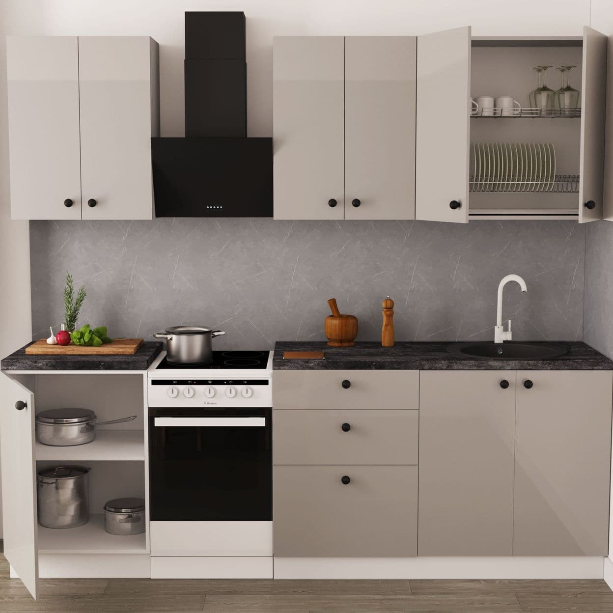 Купить Смеситель для кухни Osgard Gron 36.5 см цвет арктик