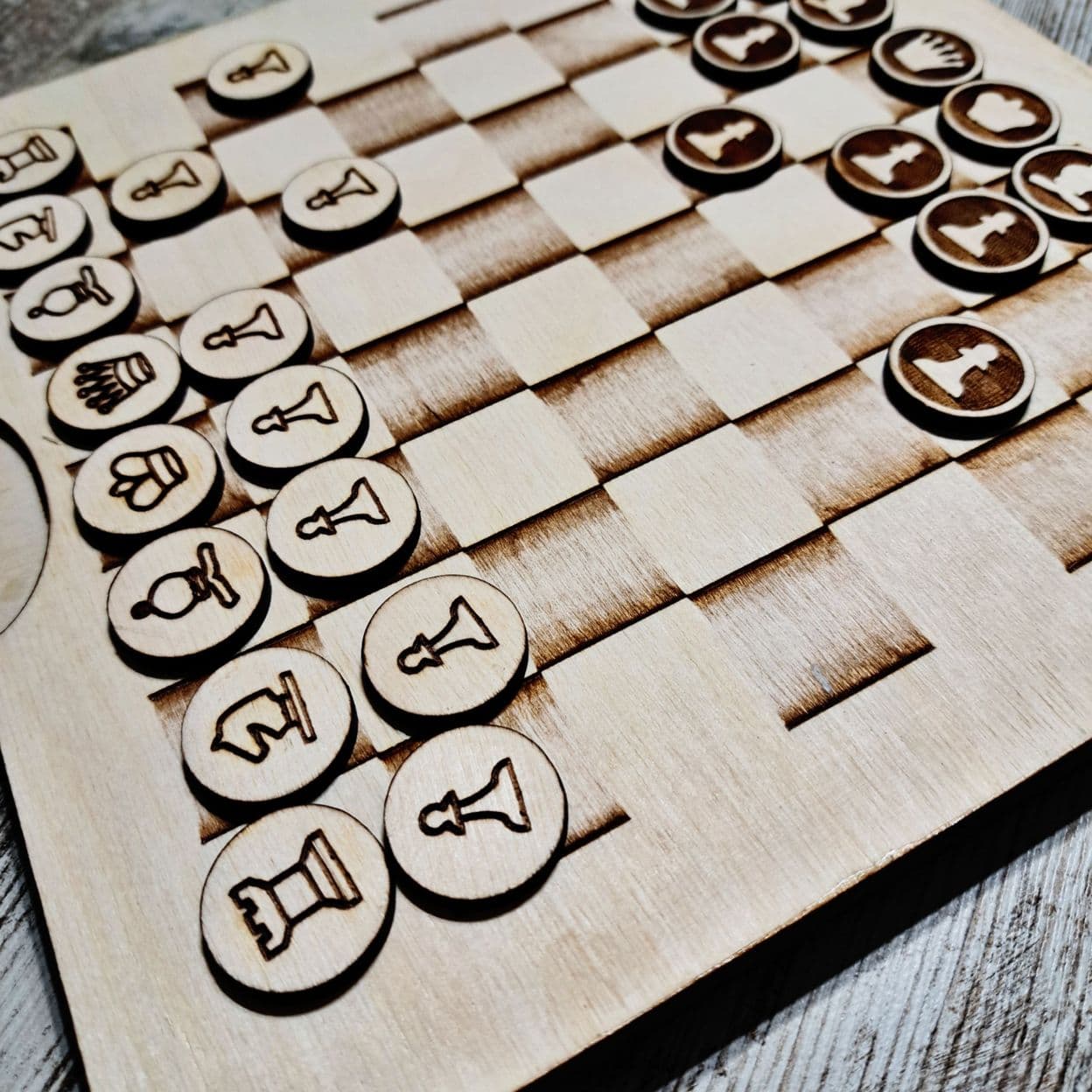 Купить Шахматы + Шашки игра настольная 2в1 деревянные