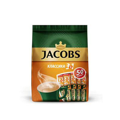 Купить КОФЕ JACOBS 3В1 КЛАССИКА 50 ШТ. Х 12 Г. доставка продуктов Тюмень . доставка продуктов в Тюмени . доставка фруктов Тюмень . доставка фруктов в 