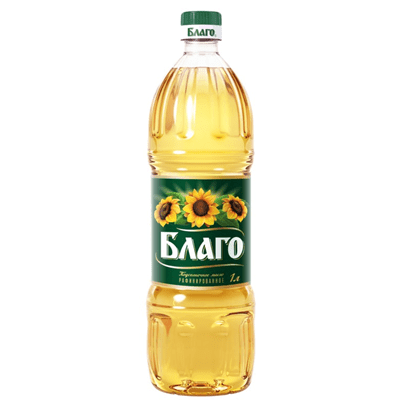 Купить МАСЛО ПОДСОЛНЕЧНОЕ БЛАГО РАФИНИРОВАННОЕ 1 Л. с доставкой на дом . Доставка продуктов Тюмень , доставка продуктов в Тюмени , dostavka-produktov-