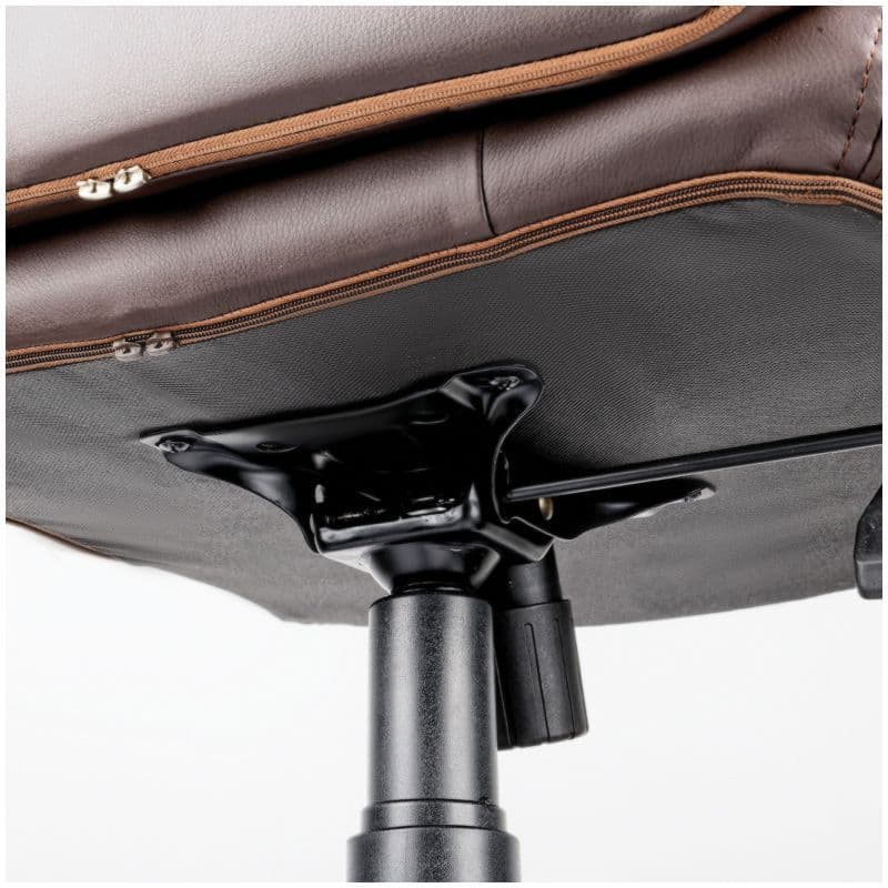Купить Кресло руководителя Helmi HL-E29 "Brilliance", экокожа коричневая, мягкий подлокотник. Артикул 279847