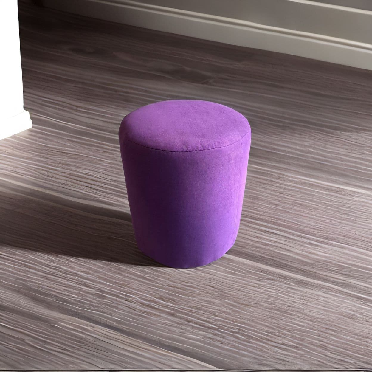 Купить Круглый пуф фиолетовый
