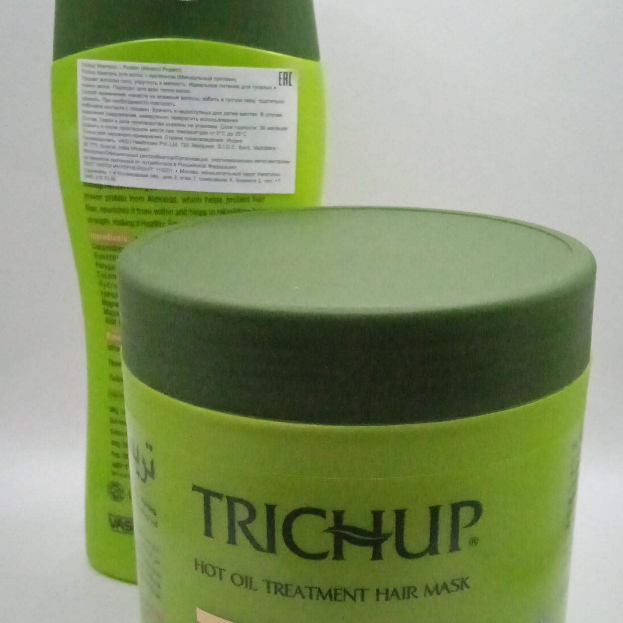 Купить Набор шампунь для волос Trichup, c натуральным протеином (Natural Protein) c миндальным протеином+ Маска для волос 500 и