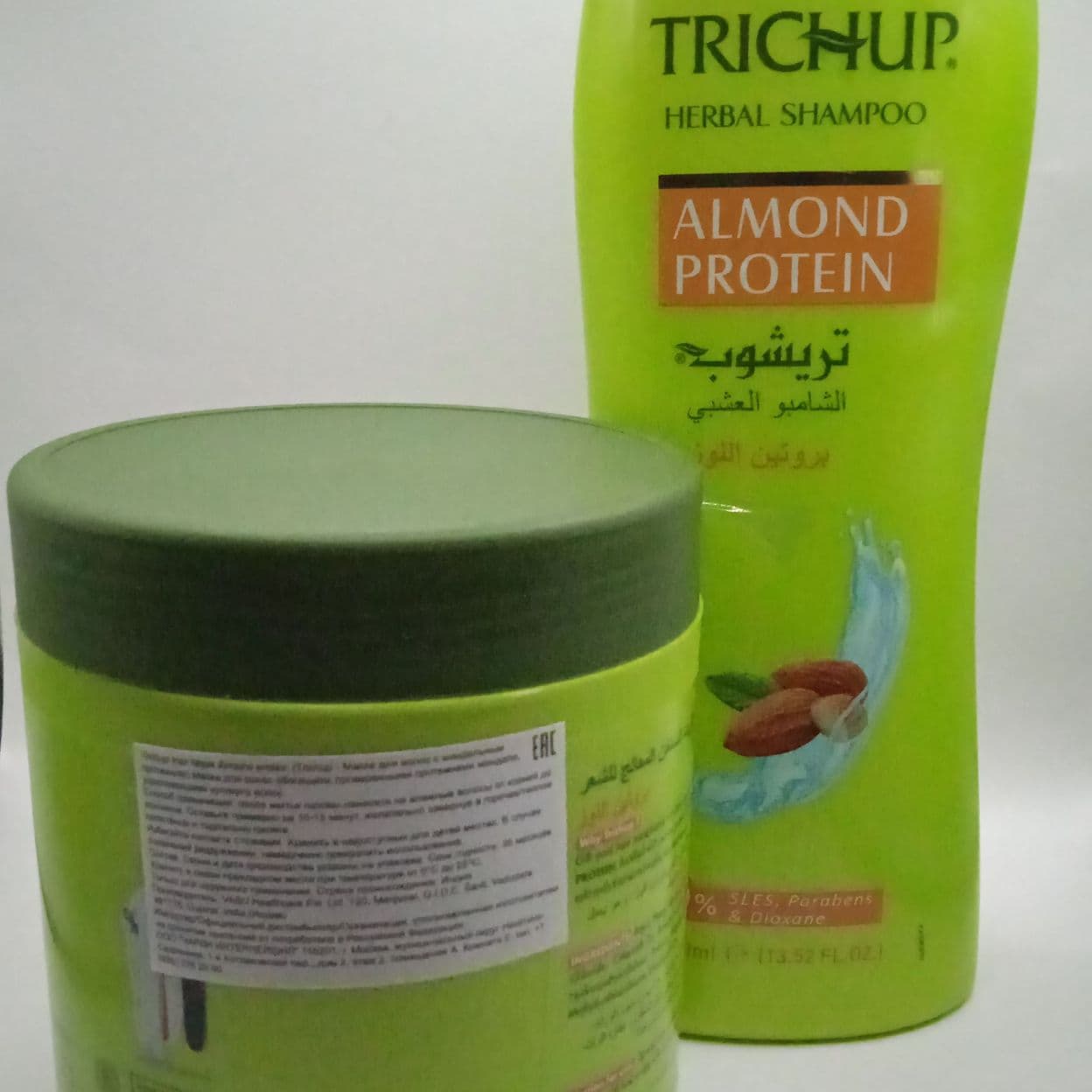 Купить Набор шампунь для волос Trichup, c натуральным протеином (Natural Protein) c миндальным протеином+ Маска для волос 500 и
