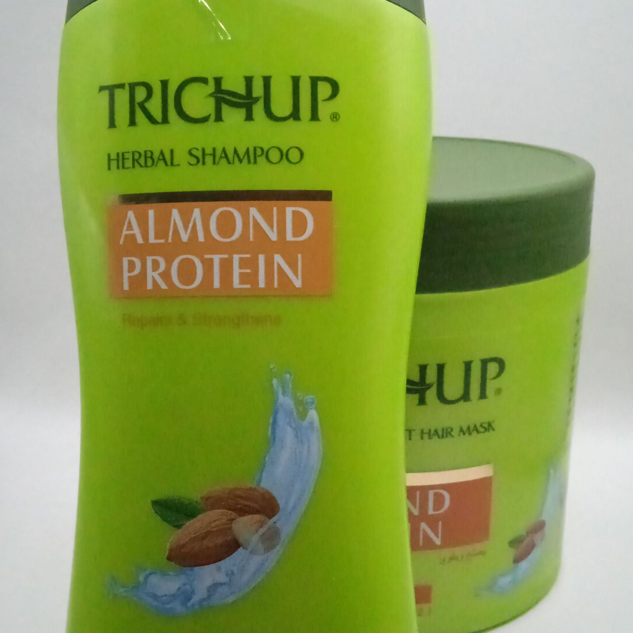 Купить Набор шампунь для волос Trichup, c натуральным протеином (Natural Protein) c миндальным протеином+ Маска для волос 500 и