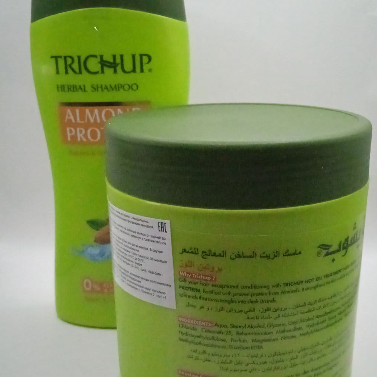 Купить Набор шампунь для волос Trichup, c натуральным протеином (Natural Protein) c миндальным протеином+ Маска для волос 500 и