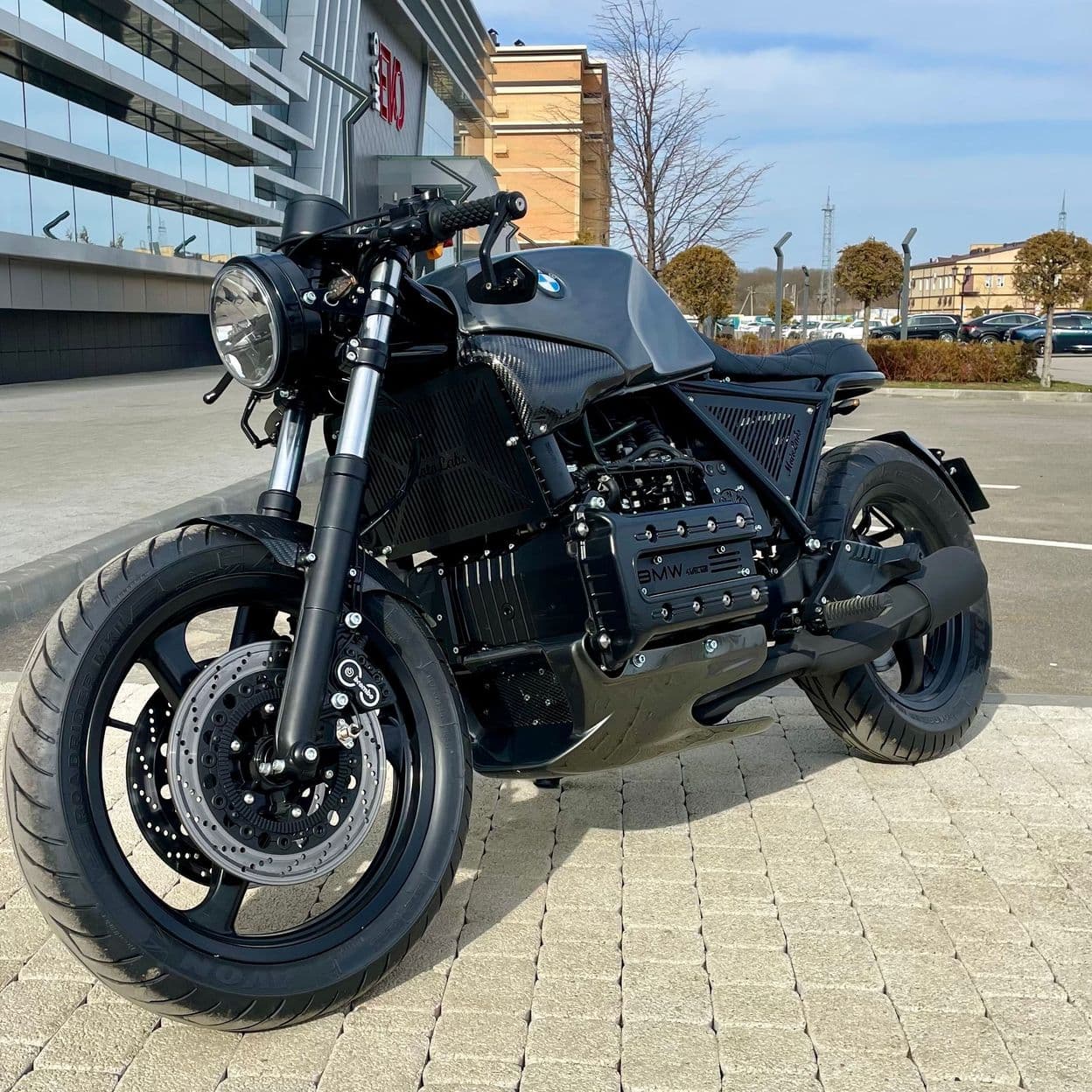 Купить Спойлер боковой под бак BMW K1, K100, K1100 Карбон, пара