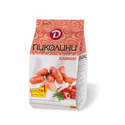 Купить ДЫМОВ ПИКОЛИНИ КОЛБАСКИ СО ВКУСОМ ХАМОНА 50 Г. доставка продуктов тюмень . доставка продуктов в тюмени . доставка фруктов тюмень . доставка фру