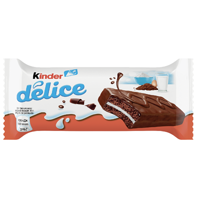 Купить ПИРОЖНОЕ БИСКВИТНОЕ KINDER DELICE ПОКРЫТОЕ КАКАО-ГЛАЗУРЬЮ С МОЛОЧНОЙ НАЧИНКОЙ 39 Г. доставка продуктов Тюмень . доставка продуктов в Тюмени . д