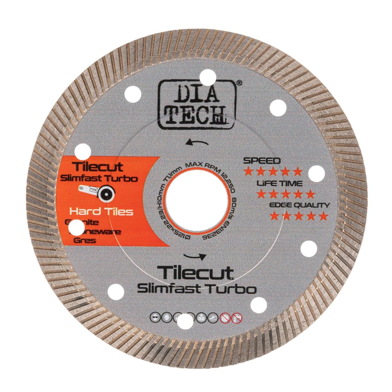 Купить DIA TECH Tilecut SlimfastTurbo 125 x 1 x 22.23