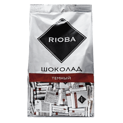 Купить RIOBA ШОКОЛАД ПОРЦИОННЫЙ ТЕМНЫЙ 51% КАКАО 800 Г. доставка продуктов Тюмень . доставка продуктов в Тюмени . доставка фруктов Тюмень . доставка ф