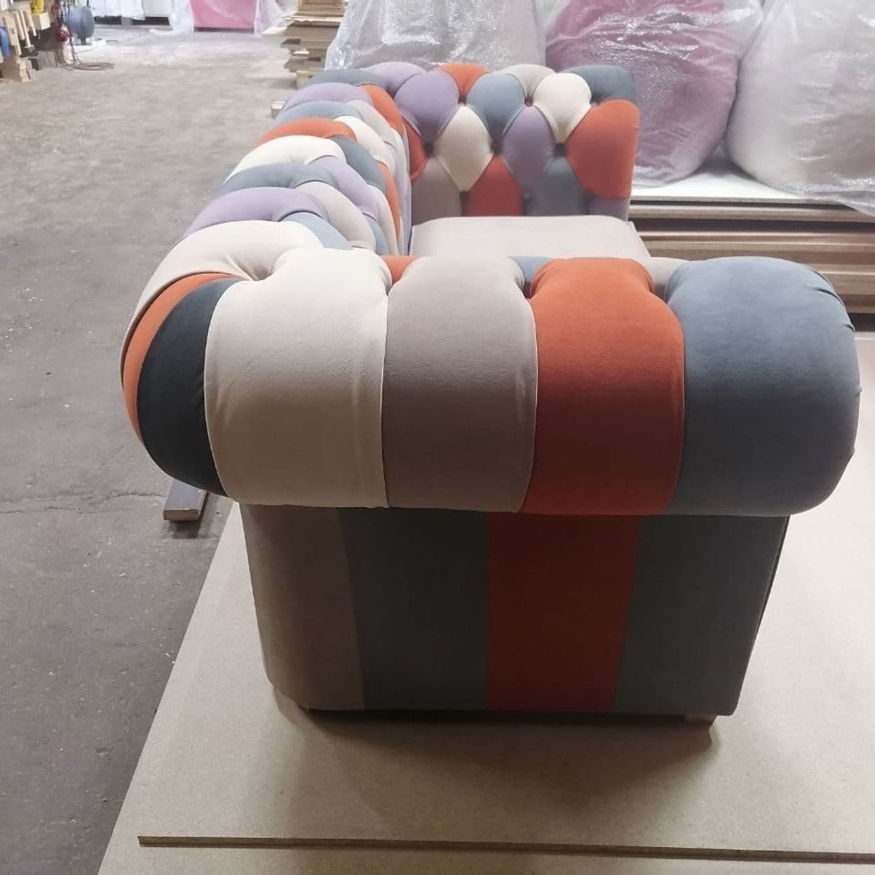 Купить Диван Честер Пэчворк