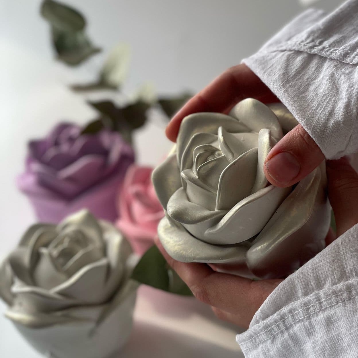 Купить Свеча "БУТОН РОЗЫ"