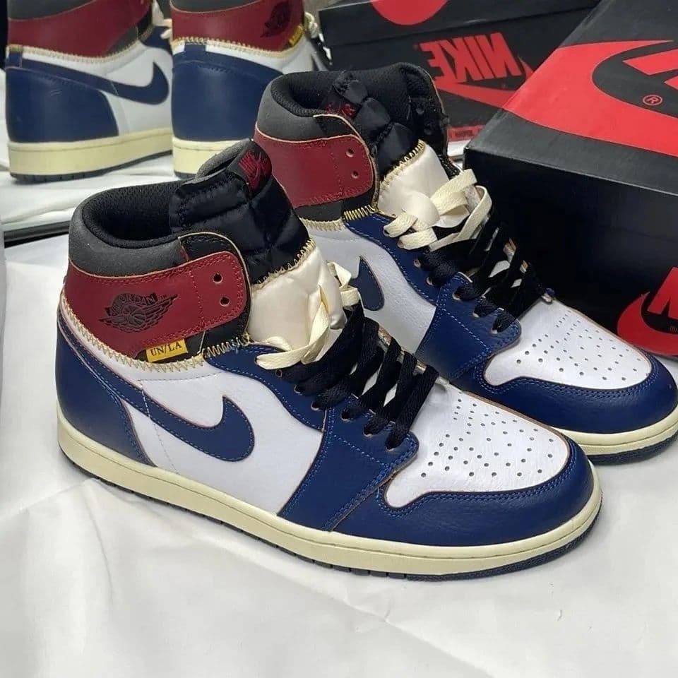 Купить Nike Air Jordan 1 High, Red Blue