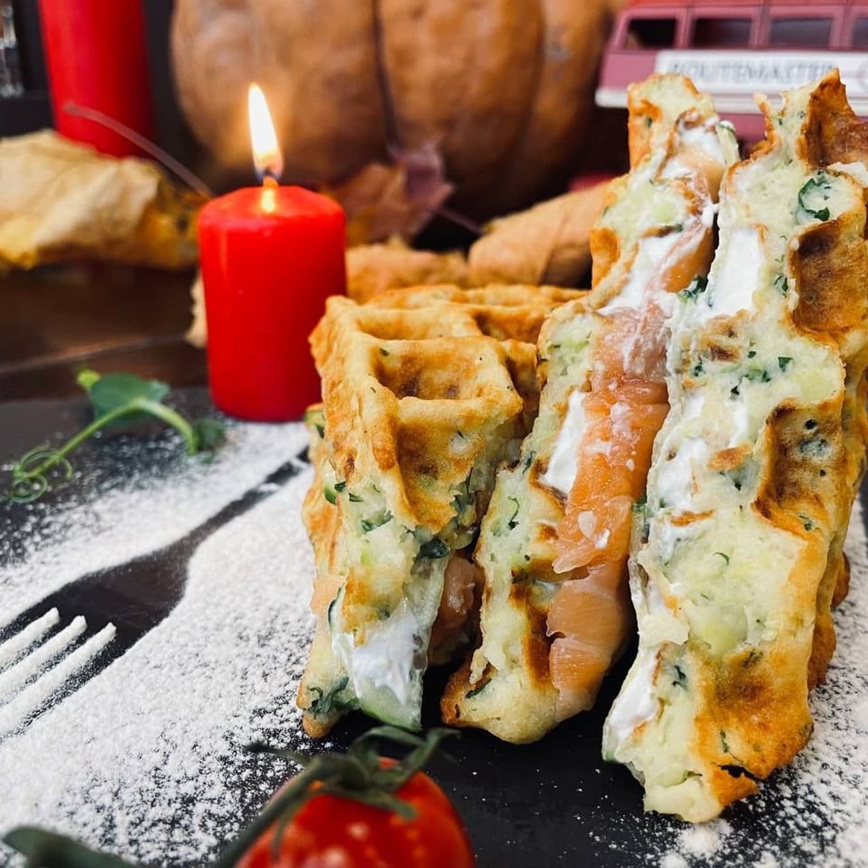 Купить Сэндвич из кабачковых вафель