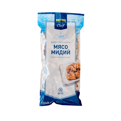 Купить МЯСО МИДИЙ METRO CHEF 300/500 1 КГ. доставка продуктов тюмень . доставка продуктов в тюмени . доставка фруктов тюмень . доставка фруктов в тюме