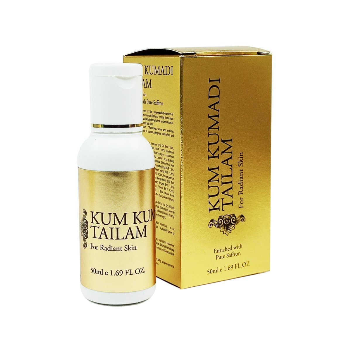 Купить Vasu KUM KUMADI Tailam Oil Кумкумади омолаживающее масло для лица / 50 мл