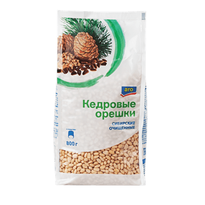 Купить ОРЕХИ КЕДРОВЫЕ ARO ОЧИЩЕННЫЕ 800 Г. доставка продуктов тюмень . доставка продуктов в тюмени . доставка фруктов тюмень . доставка фруктов в тюме