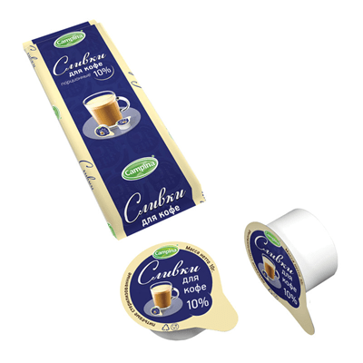 Купить СЛИВКИ ПОРЦИОННЫЕ CAMPINA 10% ДЛЯ КОФЕ 10Х10 Г . доставка продуктов тюмень . доставка продуктов в тюмени . доставка фруктов тюмень . доставка ф
