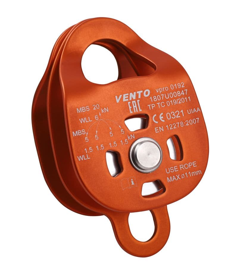Купить Блок-ролик VENTO™ двойной Double дюраль с  подшипником, vpro 0192