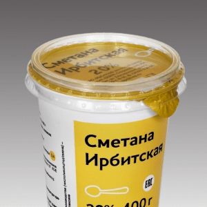 Купить СМЕТАНА ИРБИТСКАЯ 20% 400 Г. с доставкой на дом . Доставка продуктов Тюмень , доставка продуктов в Тюмени , dostavka-produktov-tyumen , dostavk