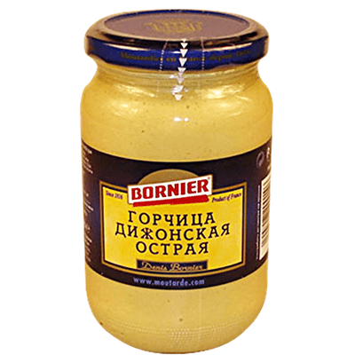 Купить ГОРЧИЦА BORNIER ДИЖОНСКАЯ ОСТРАЯ 370 Г. с доставкой на дом . Доставка продуктов Тюмень , доставка продуктов в Тюмени , dostavka-produktov-tyume