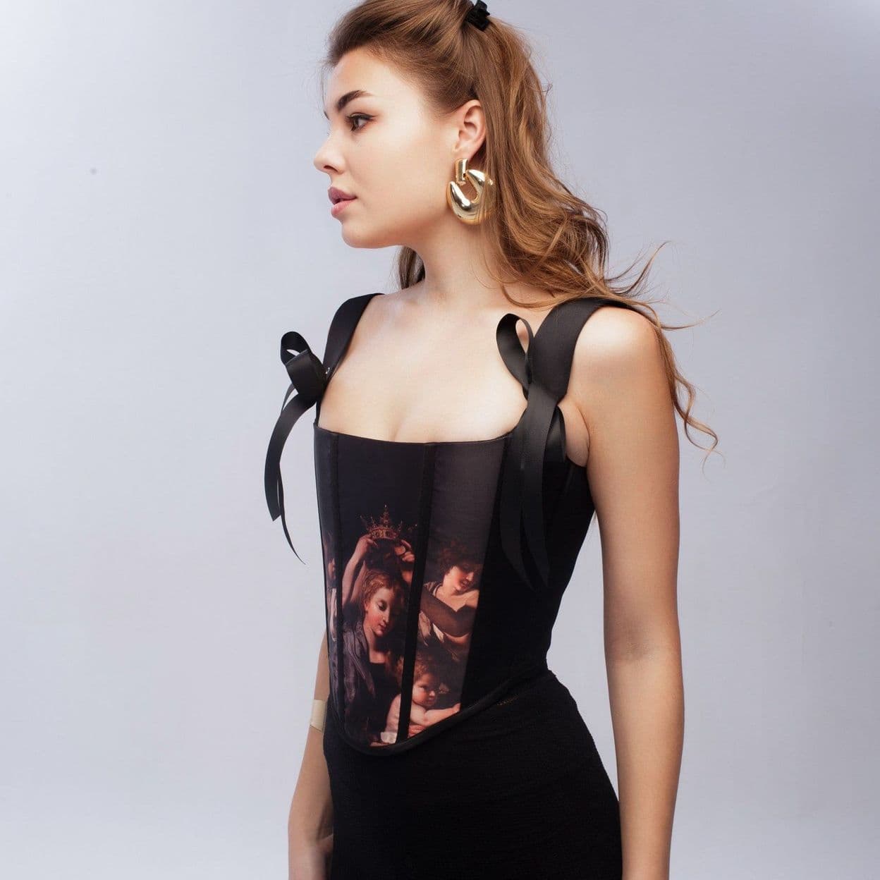 Купить Корсет "КОРОНА" чёрный