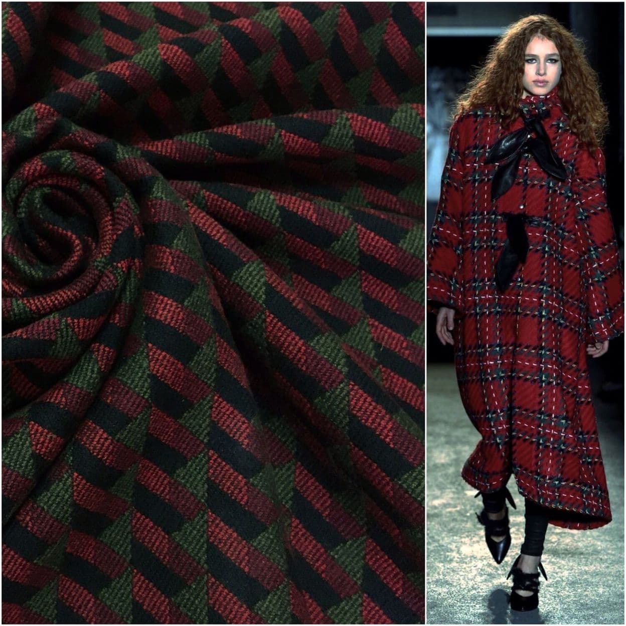 Купить Ткань шерсть пальтовая Prada