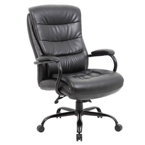 Купить Кресло офисное BRABIX PREMIUM "Heavy Duty HD-004", НАГРУЗКА до 200 кг, экокожа, черное. Артикул 531942