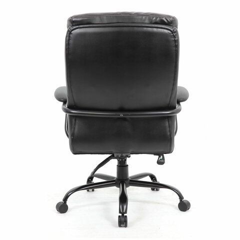 Купить Кресло офисное BRABIX PREMIUM "Heavy Duty HD-004", НАГРУЗКА до 200 кг, экокожа, черное. Артикул 531942