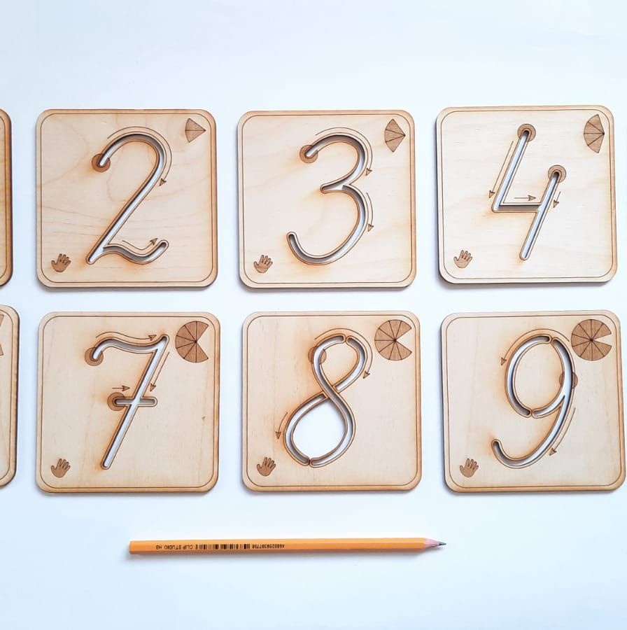 Купить Трафареты и цифры с элементами