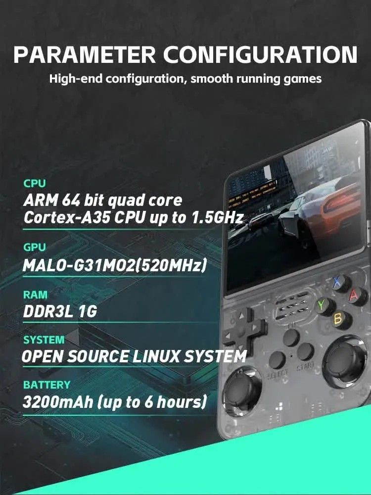 Купить Портативная игровая консоль R36S