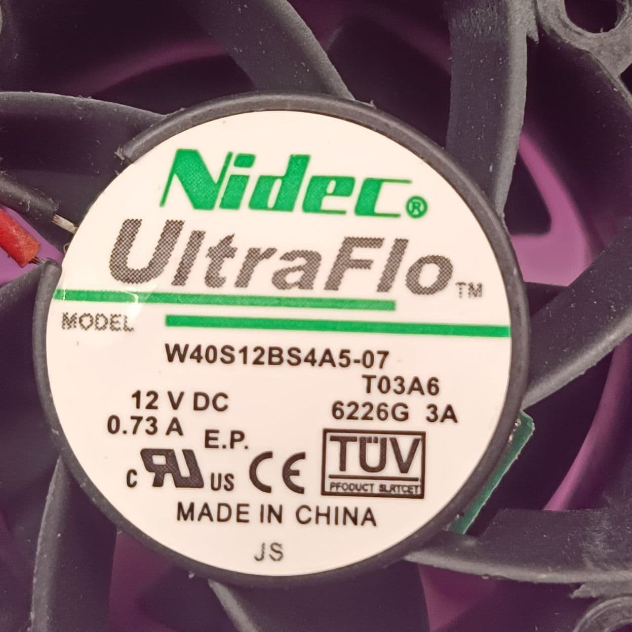 Купить Вентилятор NIDEC 40x40х28 3500 (0,73 A) 2 пин
