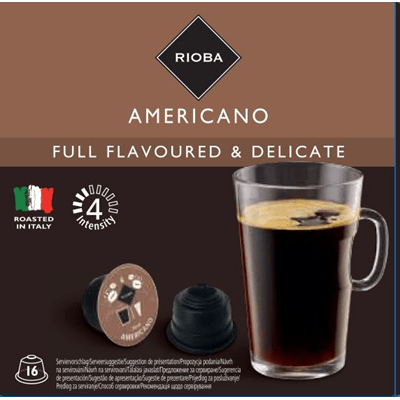 Купить КОФЕ RIOBA В КАПСУЛАХ DOLCE GUSTO AMERICANO 16 ШТ. доставка продуктов Тюмень . доставка продуктов в Тюмени . доставка фруктов Тюмень . доставка