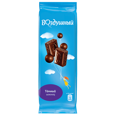 Купить ШОКОЛАД ТЕМНЫЙ ВОЗДУШНЫЙ ПОРИСТЫЙ 85 Г. Х 20 ШТ. доставка продуктов Тюмень . доставка продуктов в Тюмени . доставка фруктов Тюмень . доставка ф