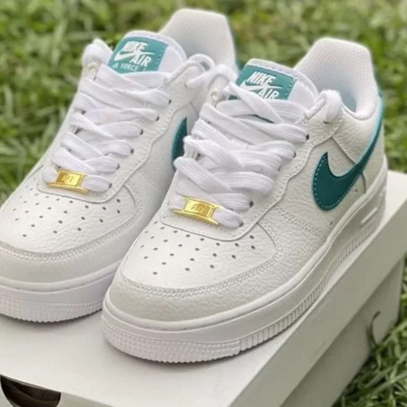 Купить Nike Air Force 1, White/Turquoise