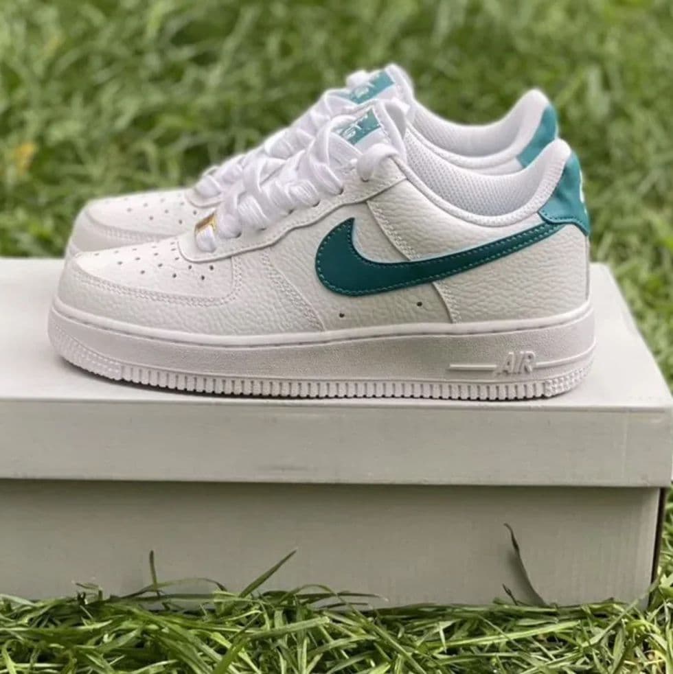 Купить Nike Air Force 1, White/Turquoise