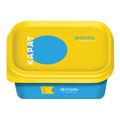 Купить СЫР ПЛАВЛЕНЫЙ ЯНТАРЬ КАРАТ 60% 400 Г. с доставкой на дом . Доставка продуктов Тюмень , доставка продуктов в Тюмени , dostavka-produktov-tyumen 