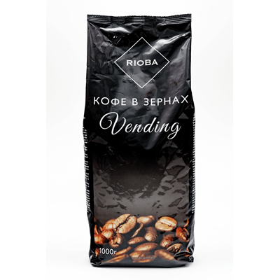 Купить КОФЕ RIOBA VENDING НАТУРАЛЬНЫЙ ЖАРЕНЫЙ В ЗЕРНАХ 1 КГ. доставка продуктов Тюмень . доставка продуктов в Тюмени . доставка фруктов Тюмень . доста