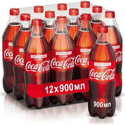 Купить НАПИТОК COCA-COLA СИЛЬНОГАЗИРОВАННЫЙ ПЭТ 0,9 Л. Х 12ШТ. доставка продуктов Тюмень . доставка продуктов в Тюмени . доставка фруктов Тюмень . дос